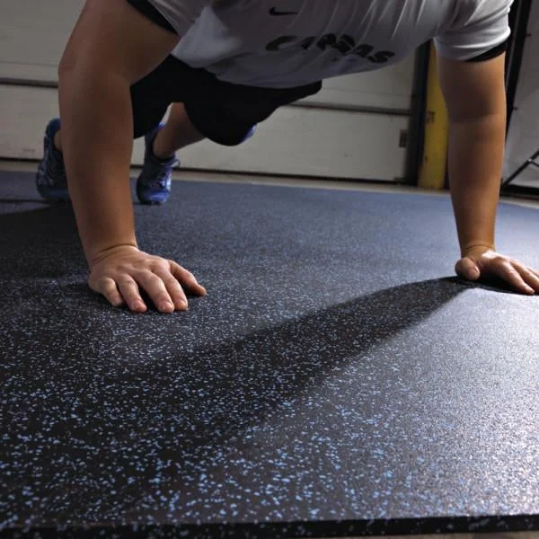 Rubber gym flooring mats for fitness facilities